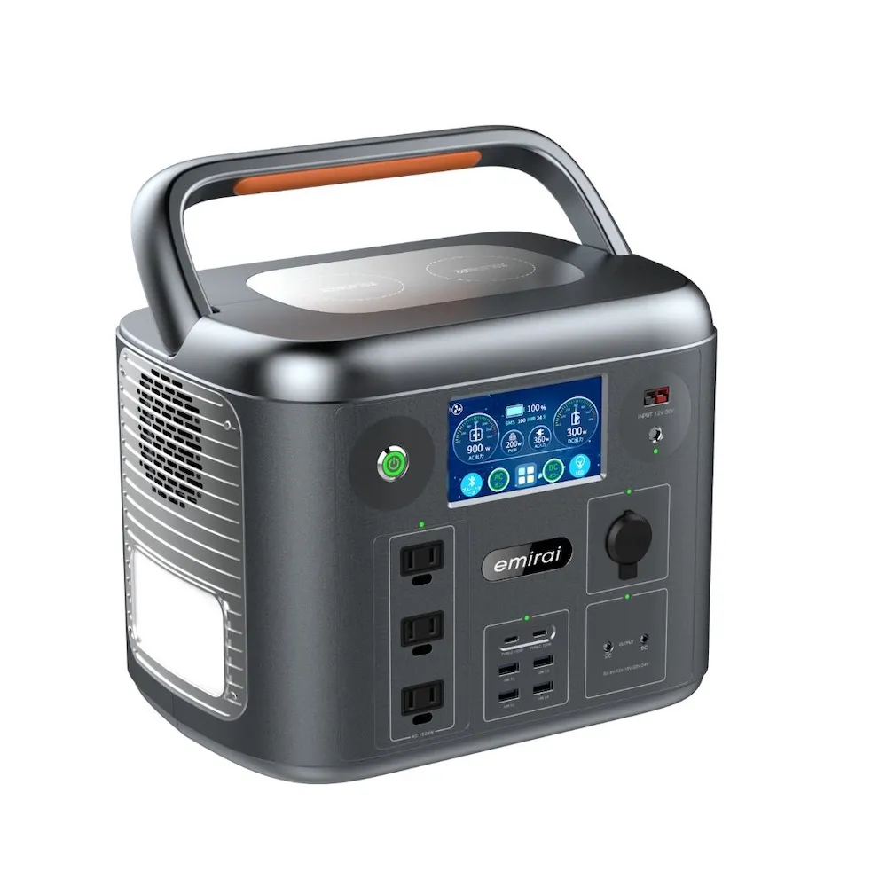【MIRENEX】emirai次世代行動電站EMR1500 1500W/1280Wh戶外、露營、防災攜帶式行動電源(安全耐用磷酸鐵鋰)