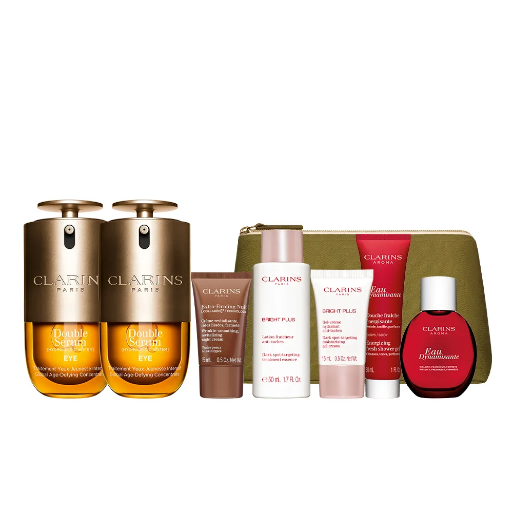 【CLARINS 克蘭詩】黃金眼雙瓶組(黃金亮眼雙萃20mlx2)