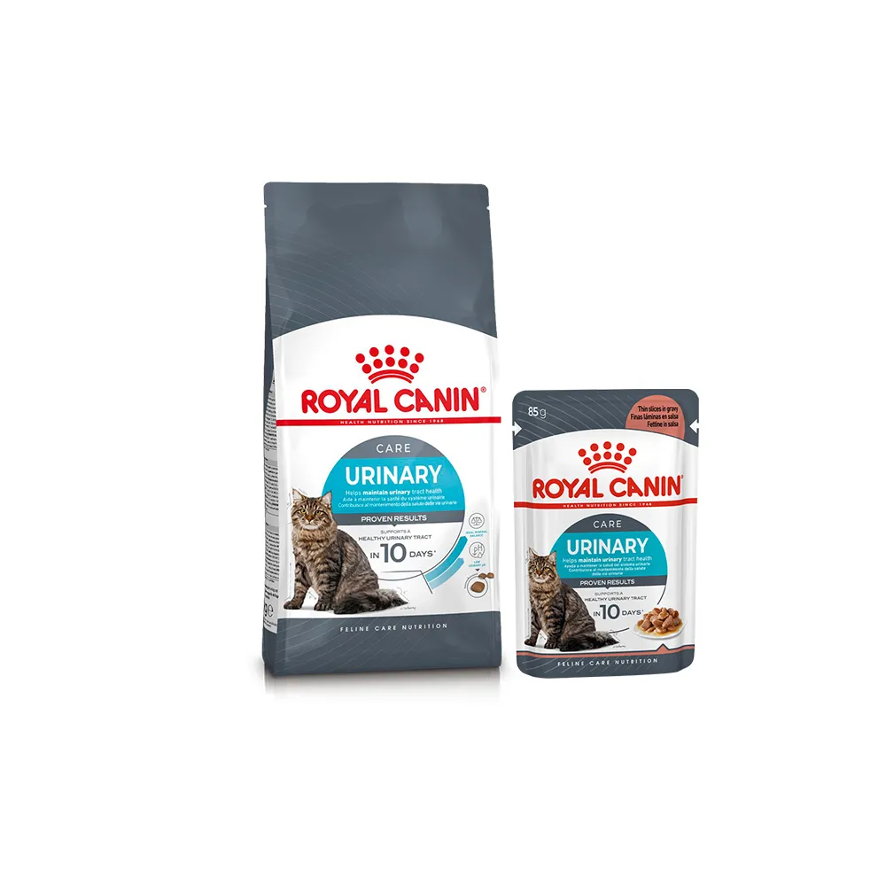 【ROYAL 法國皇家】泌尿道保健成貓專用飼料 UC33 4Kg+專用濕糧 UC33W 85Gx12包/盒_1組 (貓乾糧+濕糧組合 )