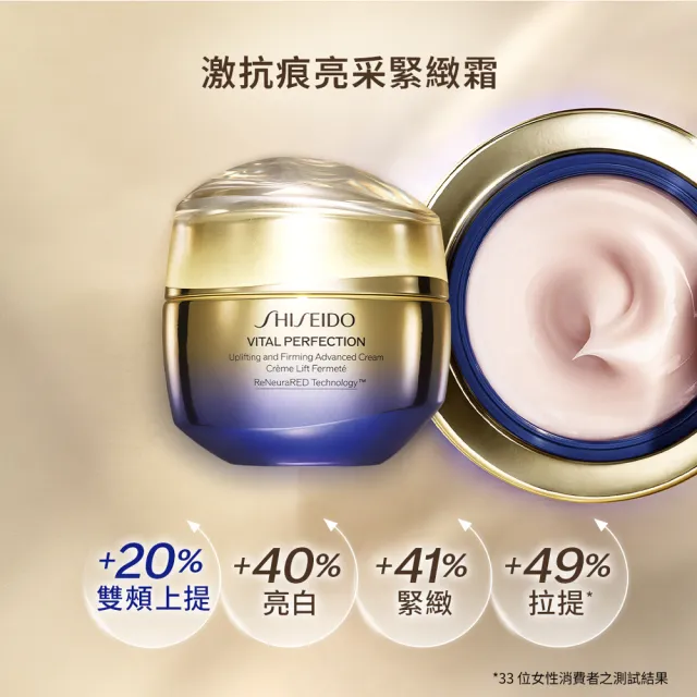 【SHISEIDO 資生堂國際櫃】激抗痕亮采緊緻霜50mL(V臉霜/乳霜/抗老/晚霜/日霜/美容課程後可使用)