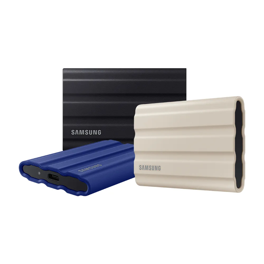 【Samsung 三星】T7 Shield 1TB Type-C USB 3.2 Gen 2 外接式ssd固態硬碟(靛青藍)