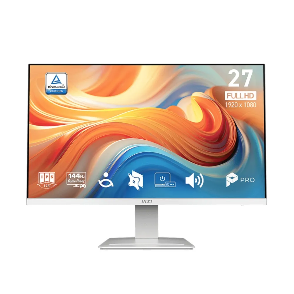 【MSI 微星】2入組★PRO MP273QP E14 27型 IPS 2K 144Hz 平面護眼商用螢幕(EyesErgo護眼技術/HDMI/1ms/內建