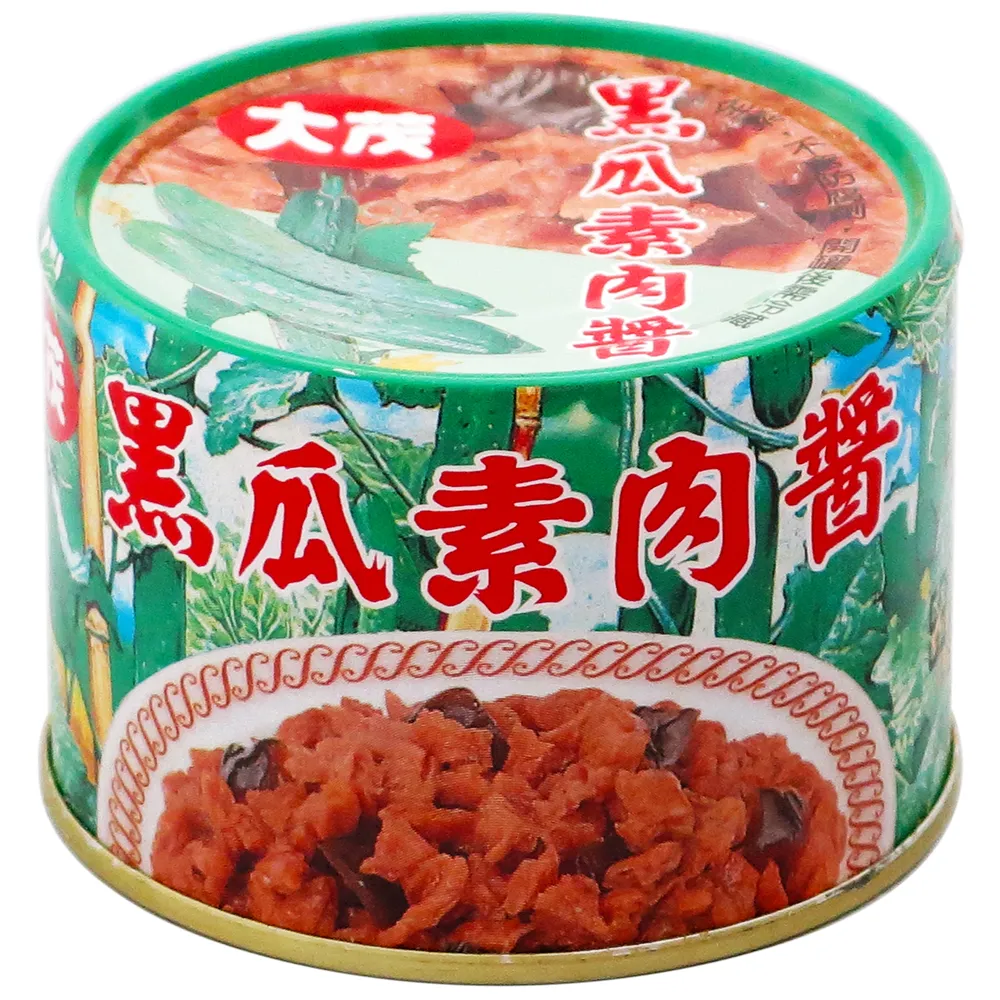 【大茂】黑瓜素肉醬180gx3罐