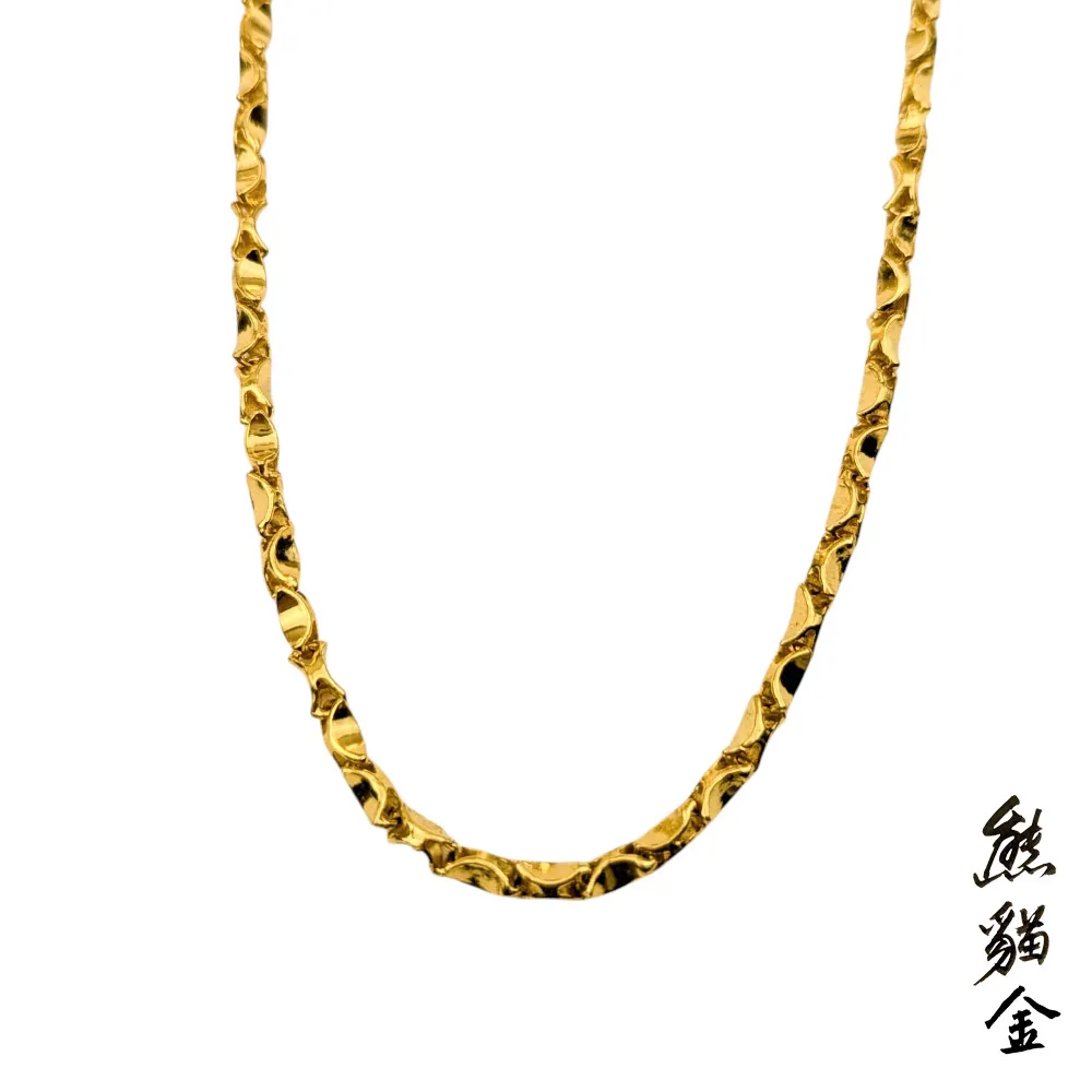 黃金項鍊招財元寶鍊9.67錢(黃金項鍊)