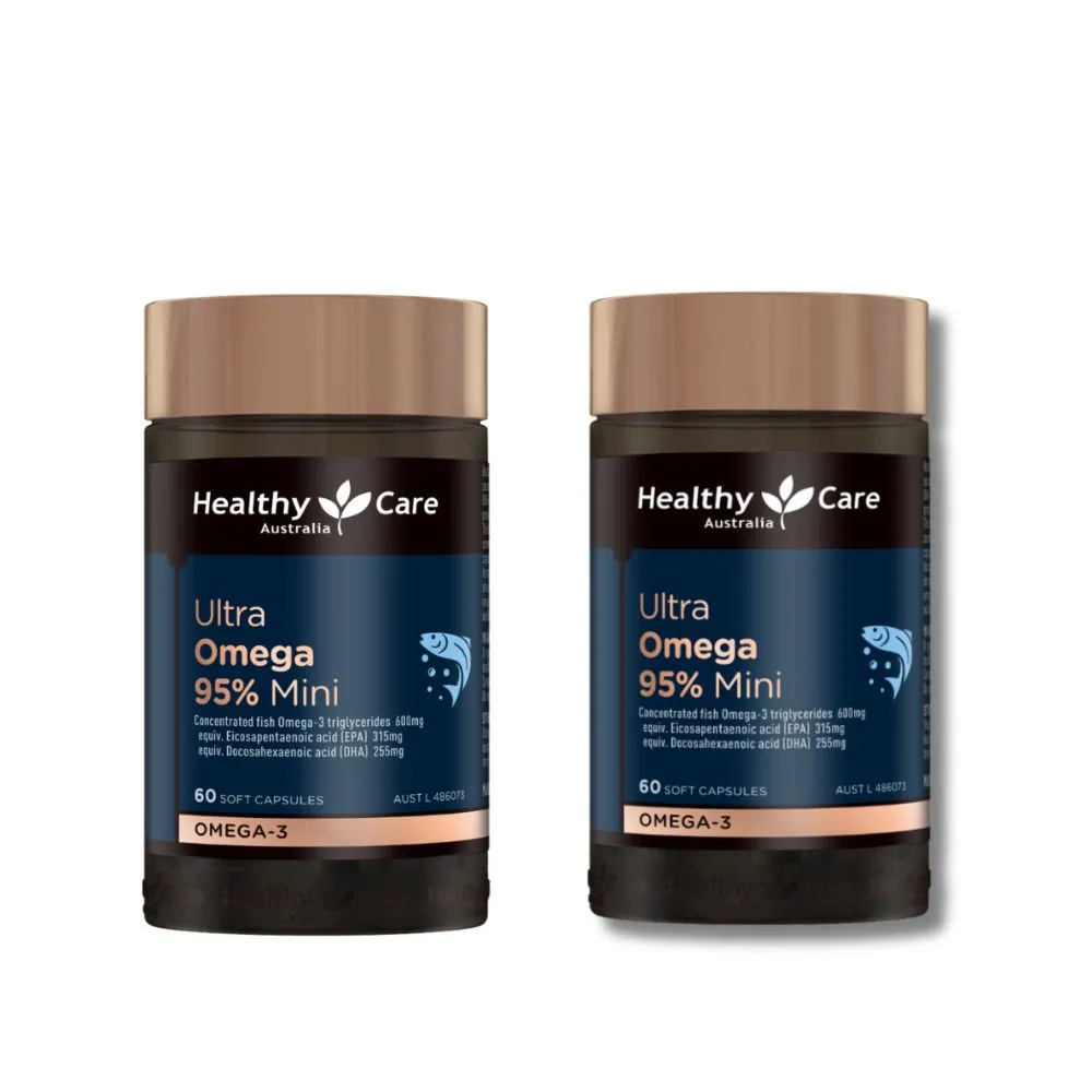 【Healthy care】超級Omega-3 95% 迷你魚油膠囊 ★ 二入組
