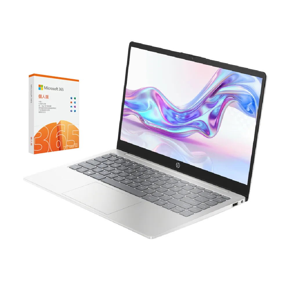 【HP 惠普】M365★14吋R7-7730U輕薄效能筆電(14-em0265AU/R7-7730U/16G/512G SSD/Win11/星河銀)