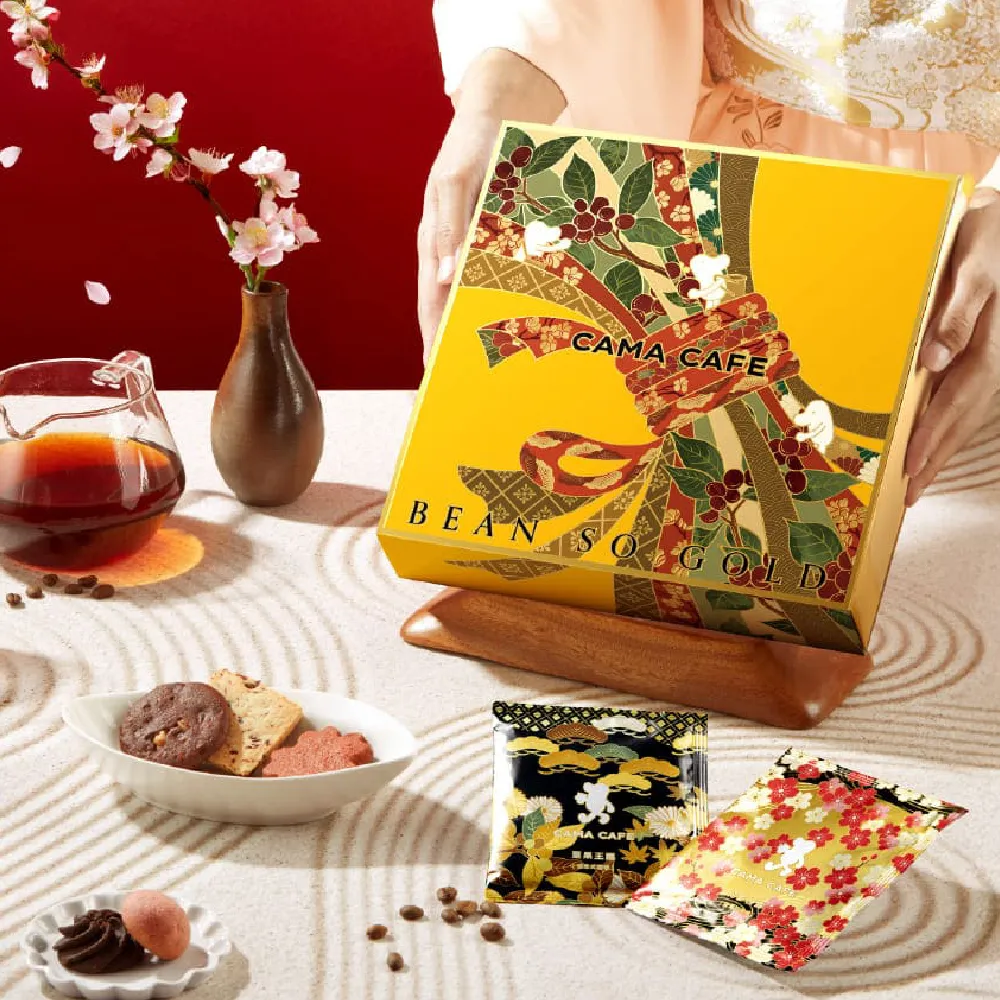 【cama cafe】層層祝福浸泡式精品咖啡禮盒-堅果王國/真果森林/花影柑露(8gx12入/盒;共36入)