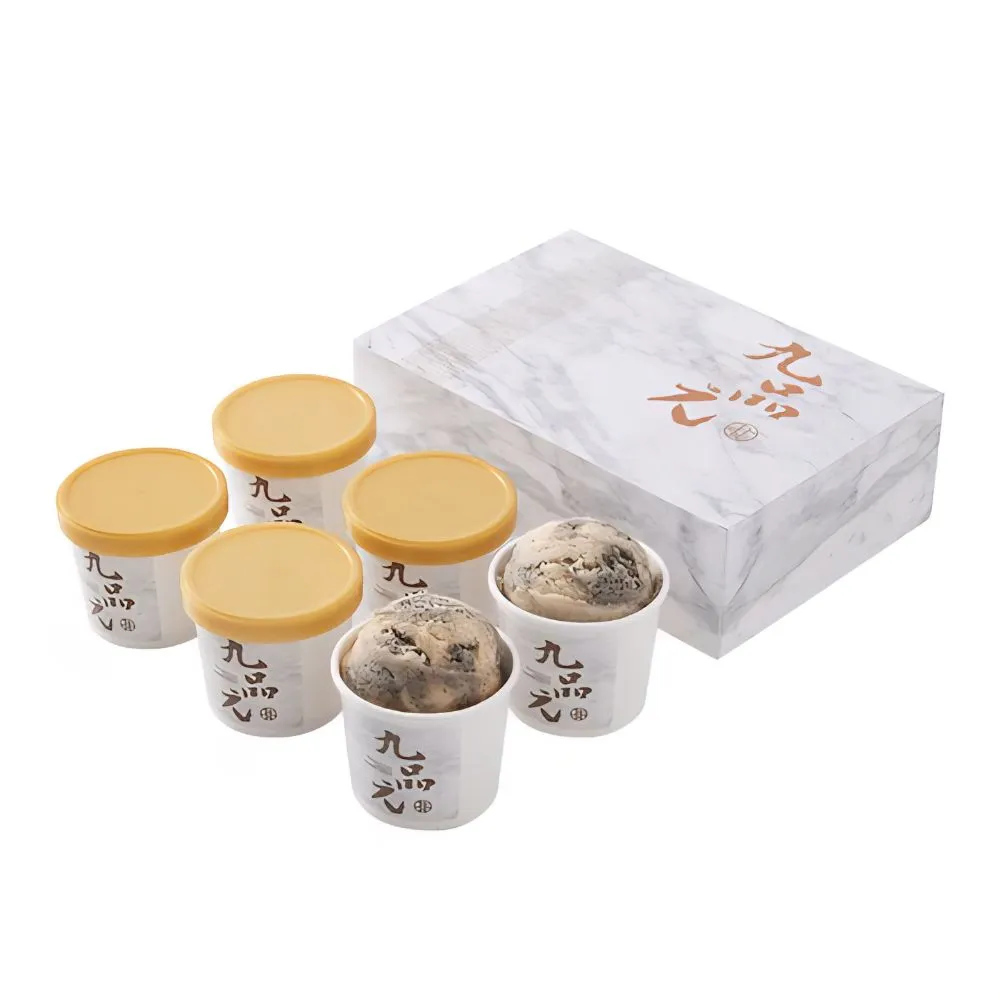 【九品元】原味芝麻冰淇淋6入(冰淇淋；芝麻)