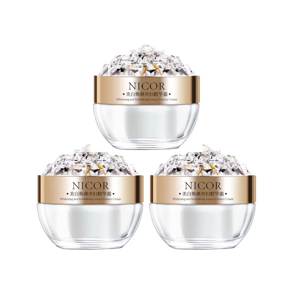 【iBloom】Nicor美白煥顏貴婦精華霜45g-3入組(輕盈貼膚 均勻膚色 白皙光澤 彈嫩)