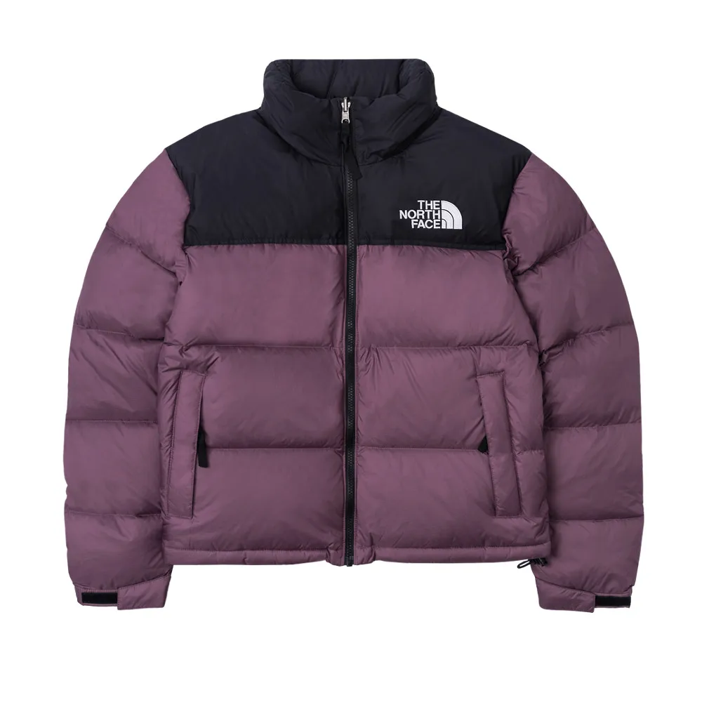 【The North Face 官方旗艦】經典1996-北面女款紫色DWR防潑水羽絨外套｜3XEO53I(700蓬鬆度)