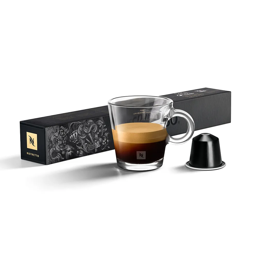 【Nespresso】Ispirazione Ristretto義式經典芮斯崔朵咖啡膠囊(10顆/條;僅適用於Nespresso膠囊咖啡機)