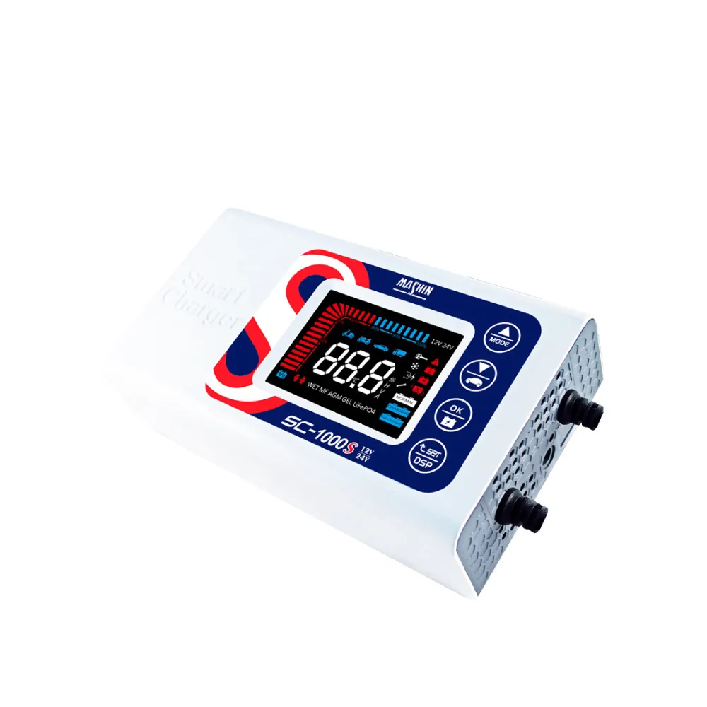 SC-1000S 智慧型鉛酸-鋰鐵電池 12-24V 雙模充電器