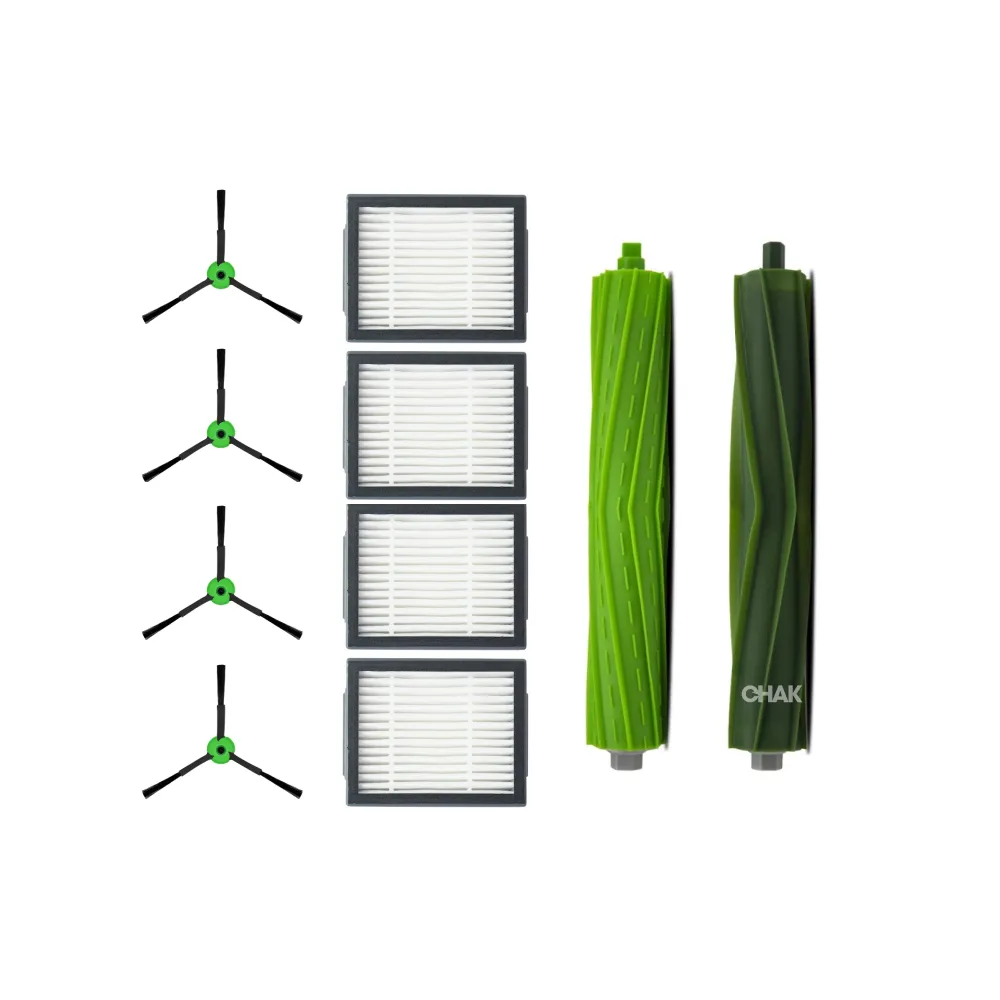 【CHAK】iRobot Roomba Combo J7 J7+系列 副廠掃地機器人配件耗材超值組(主刷x1 邊刷x4 濾網x4)