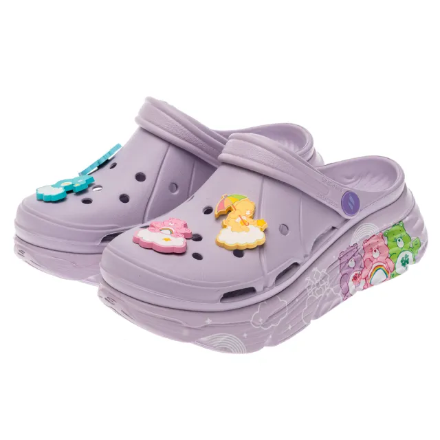 【SKECHERS】女鞋 健走系列 涼拖鞋 MAX CUSHIONING FOAMIES - CARE BEARS (800039LAV)