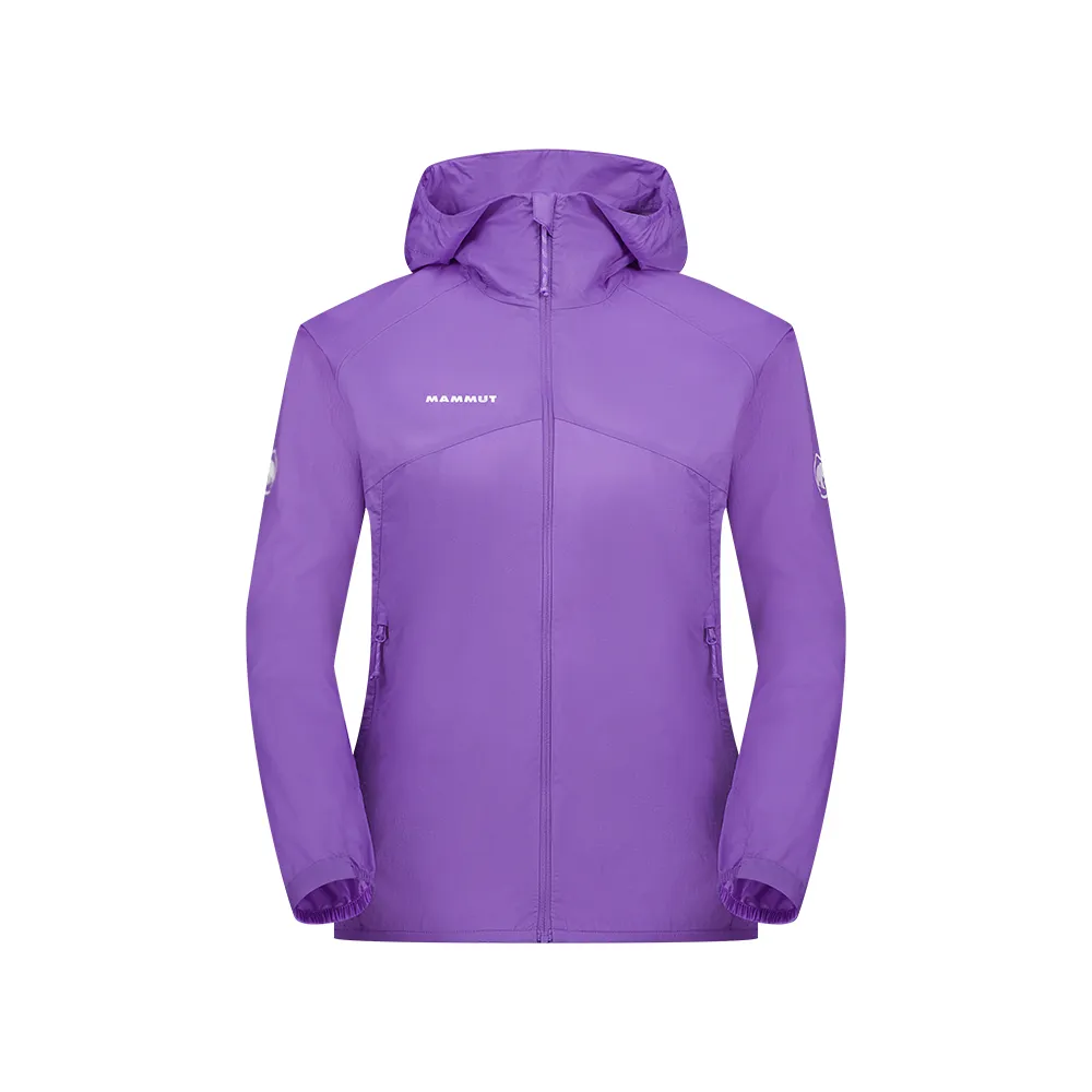 【Mammut 長毛象官方直營】Convey WB Hooded Jacket AF 輕量防潑水連帽風衣外套 薰衣草紫 女款 #1012-00540