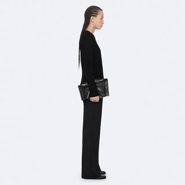 【ALLSAINTS】COYTE 美麗諾修身針織衫-黑色 W058KF