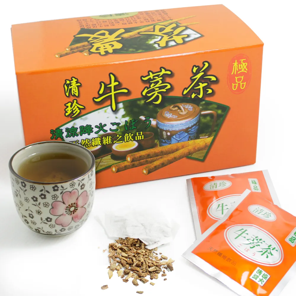 【那魯灣】清珍養生牛蒡茶包10盒(5gX20包/盒)