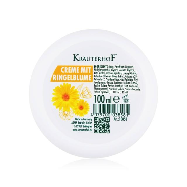 【KRAUTERHOF 德國草本莊園】金盞花修護滋養霜 100ml(舒緩 保濕 修護 緩解換季乾燥)