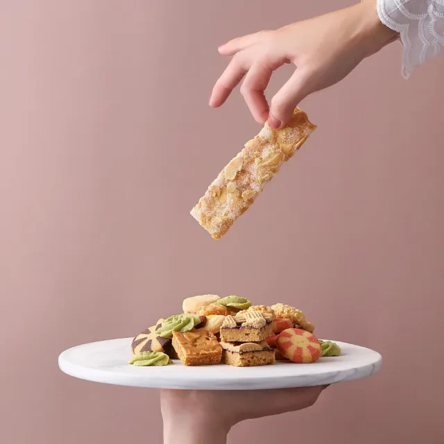 【金格食品】香頌餅乾杏仁派禮盒(伴手禮/餅乾禮盒)