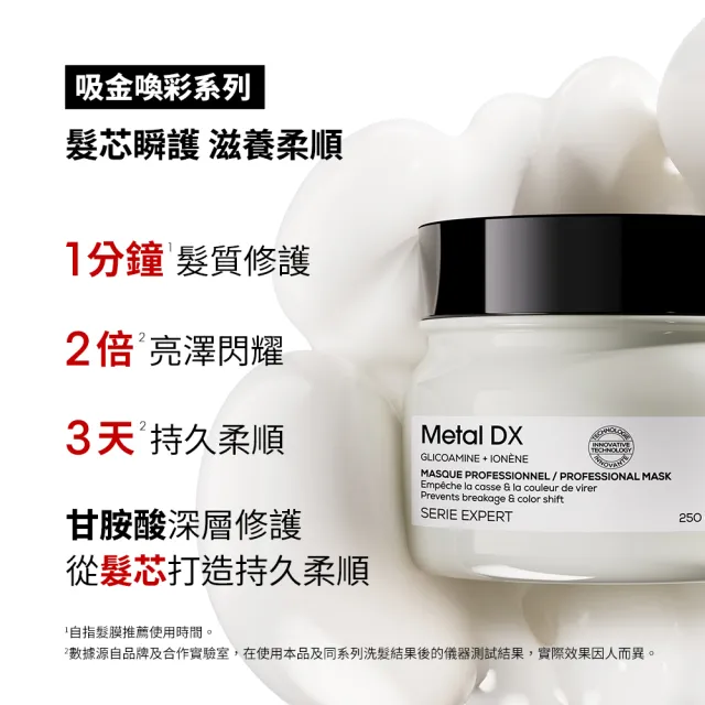 【巴黎萊雅PRO】絲漾博吸金喚彩髮膜 250ml 雙入組(瞬順髮膜/護髮/柔順/抗毛躁/肖戰推薦)