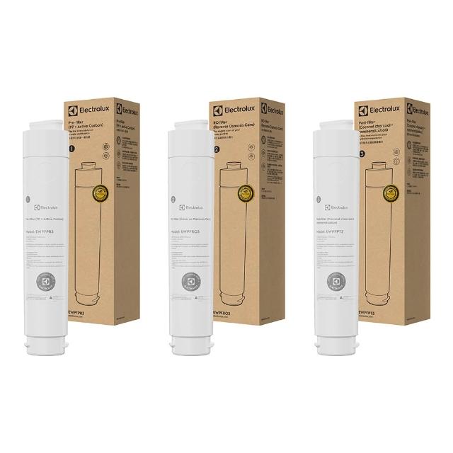 【Electrolux 伊萊克斯】極淨冰萃700 RO冰溫熱飲水機-2年份濾心特惠組(前置+RO+活性碳三效整合)