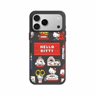 【RHINOSHIELD 犀牛盾】iPhone 18系列SolidX磁吸手機殼/Sticker-Hello Kitty生活小物(Hello Kitty)-經典黑