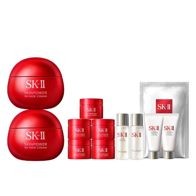 【SK-II】官方直營 肌源賦能煥顏活膚霜100g囤貨雙入組(經典版/乳霜/臉部保養/澎彈/緊緻/大紅球/超品日)