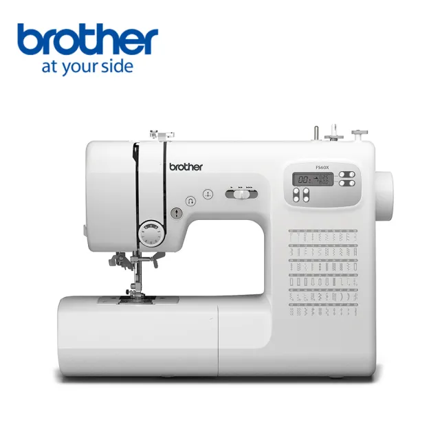 【Brother 兄弟牌】電腦型懷特天使縫紉機 FS-60X(自動調整針距/內建60種花樣/自動穿線)