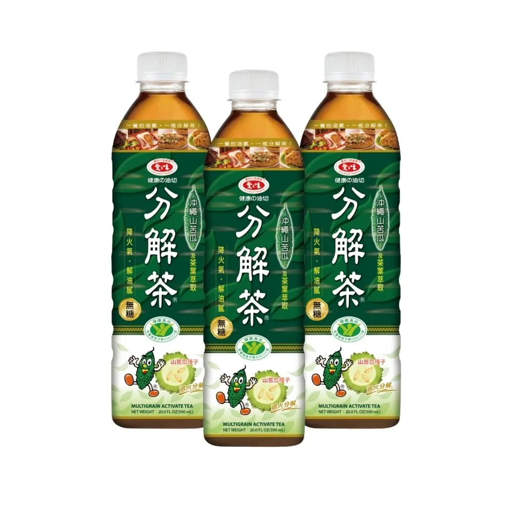 【愛之味】(定期配)健康油切分解茶590mlx2箱(共48入/山苦瓜)