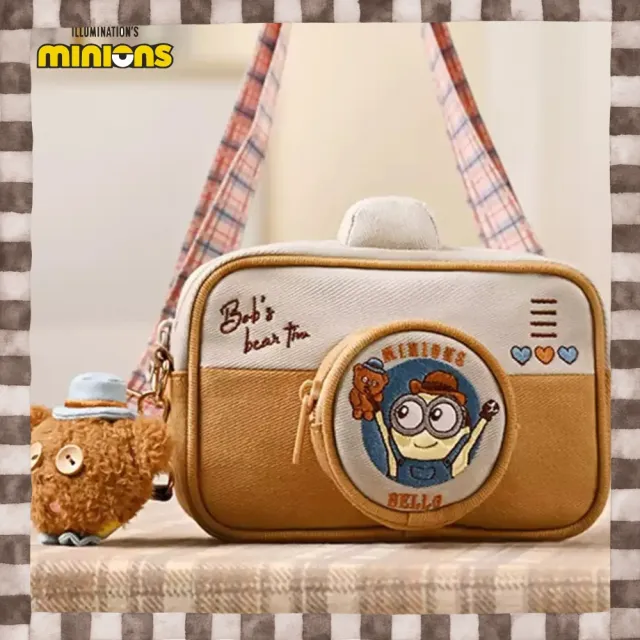 【MINIONS 小小兵】背包相機包小小兵攝影師Bob&Tim熊多用收納斜背包提姆熊生日禮物朋友聖誕禮物交換禮物
