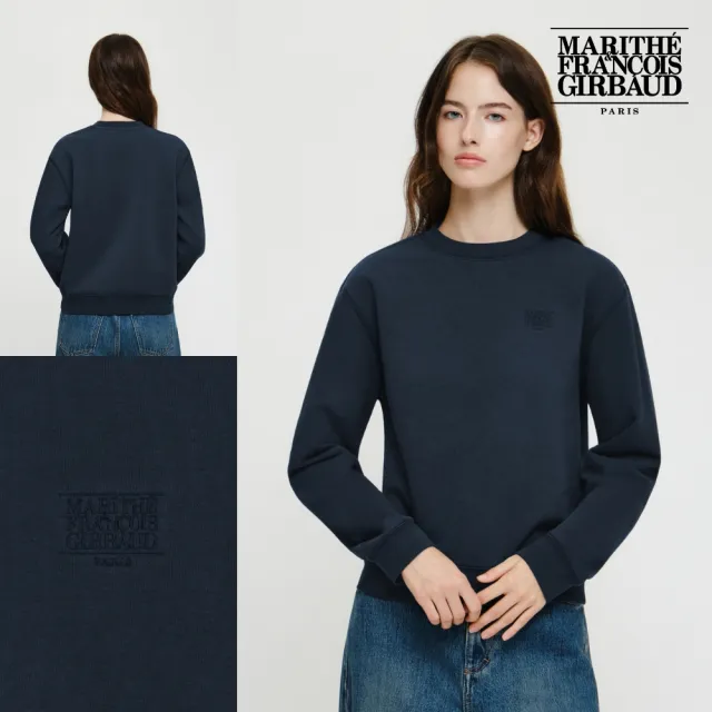 【MARITHE FRANCOIS GIRBAUD】官方旗艦 女款經典小LOGO大學T(多款任選)