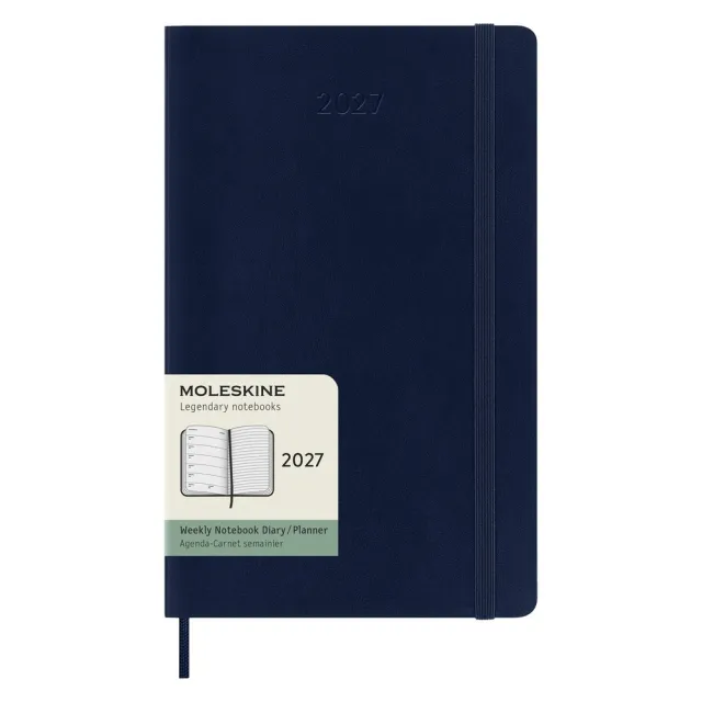 【MOLESKINE】2027 12個月週記軟皮手帳 - L型/寶藍