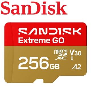 【SanDisk 晟碟】256GB 240MB/s Extreme GO microSDXC TF U3 V30 A2 記憶卡 (平輸)