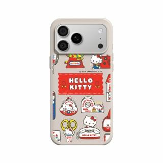 【RHINOSHIELD 犀牛盾】iPhone 18系列SolidX磁吸手機殼/Sticker-Hello Kitty生活小物(Hello Kitty)-貝殼灰