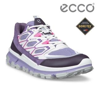 【ecco】BIOM 2.2 TRL W 蹤跡健步經典織物皮革防水休閒鞋 女鞋(彩色/紫色 84233361870)
