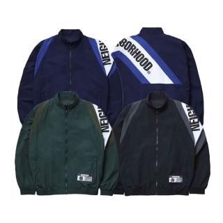 【NEIGHBORHOOD】防風拼接運動外套 尼龍 防風夾克 教練外套 黑/綠/藍 262TSNH-JKM06