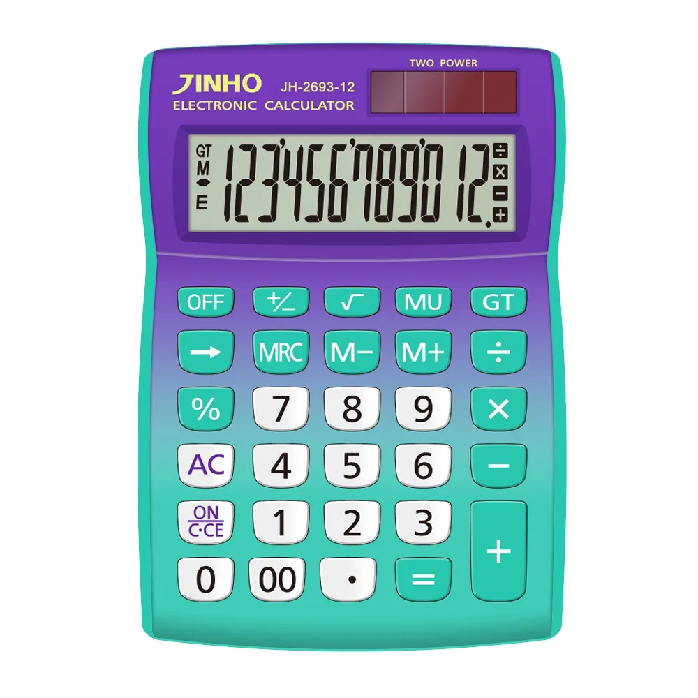 【JINHO 京禾】12位元 雙電源渲染系列計算機JH-2693-12-B(蝶豆花紫渲染蘇打綠)