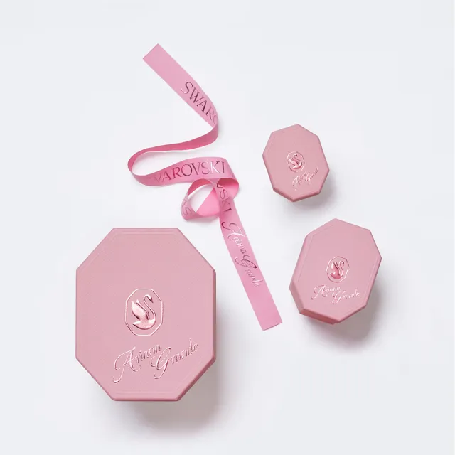 【SWAROVSKI 施華洛世奇】官方直營 Ariana Grande x Swarovski 鏈墜 心形 愛心 鍍白金色 | 5720852