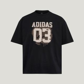 【adidas 愛迪達】Summer Gfx Tee 男 T恤 運動上衣 休閒短袖 純棉 黑(KX4882)