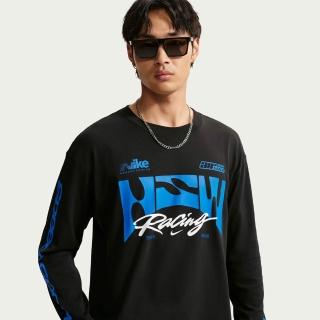 【NIKE 耐吉】長袖上衣 男 寬鬆 AS U NSW TEE LSE LS SWOOSH SPE 黑 IM3782-010