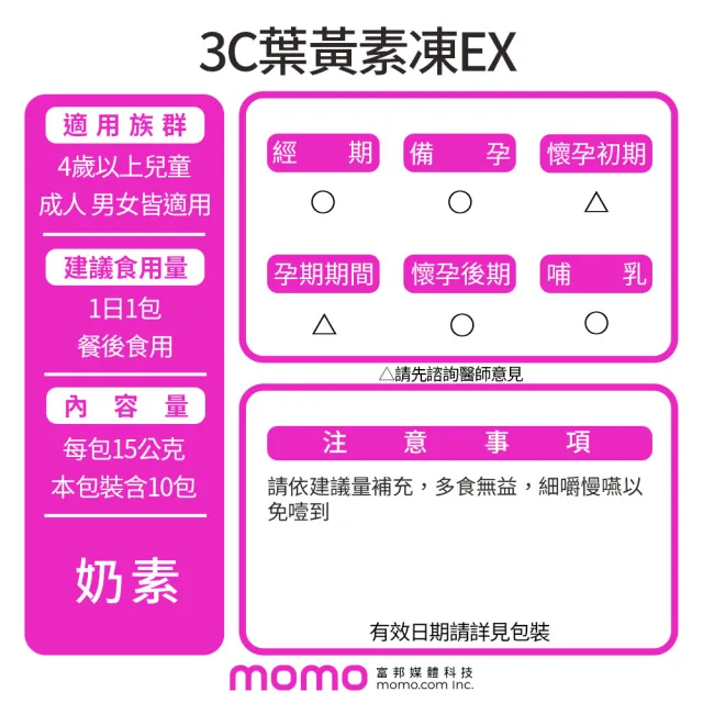 【funcare 船井生醫】3C葉黃素凍EX10包/盒X5(共50包；游離型/花青素/蝦紅素/DHA/木糖醇/維生素A/晶亮升級)