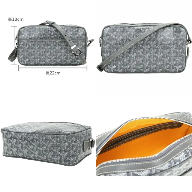 【GOYARD 高雅德】Cap-Vert PM 塗層帆布圖騰斜背相機包(多色 側背包 肩背)