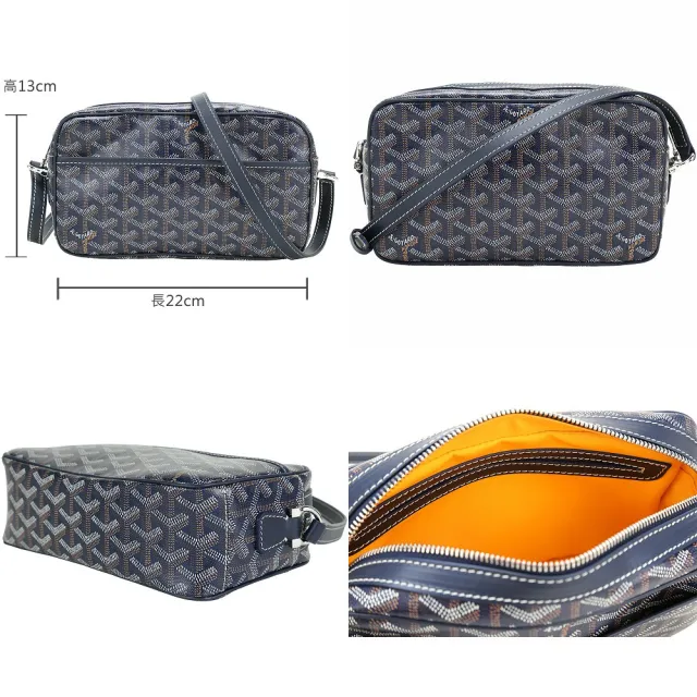 【GOYARD 高雅德】Cap-Vert PM 塗層帆布圖騰斜背相機包(多色 側背包 肩背)