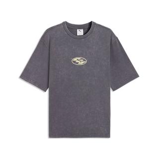【PUMA】上衣 SPC Boxy Washed 紫 水洗 仿舊 短袖 寬鬆 落肩 曹佑寧著用 639419-35