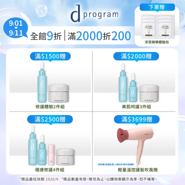 【d program 敏感話題】極效淨膚抗荳水乳囤貨組(水x2+乳x1)