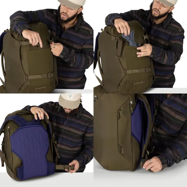 【Osprey】雙11 ☆26新改款☆Sojourn Porter 46L 多功能旅行背包 Moss Green | 背包旅行 登機包