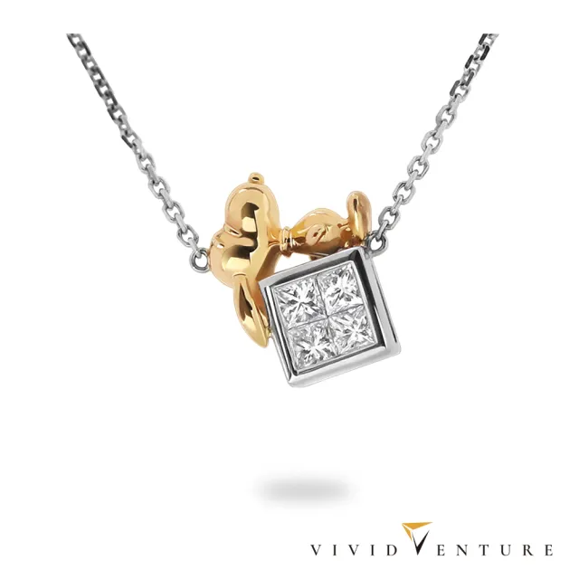 【Vividventure 亞帝芬奇】99狂購限定 禮物 史努比 14K 40分 天然鑽石 項鍊 星光夢境 任選 (SNOOPY聯名)