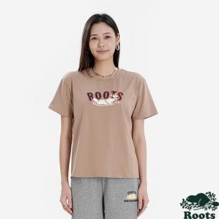 【Roots】ROOTS ATHLETICS LOGO 短袖上衣 (石褐色)