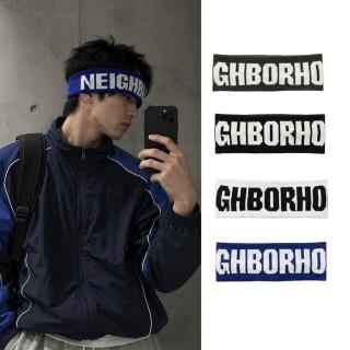 【NEIGHBORHOOD】品牌字母 運動髮帶 頭帶 配件 黑/藍/軍綠/白 262YGNH-HT02