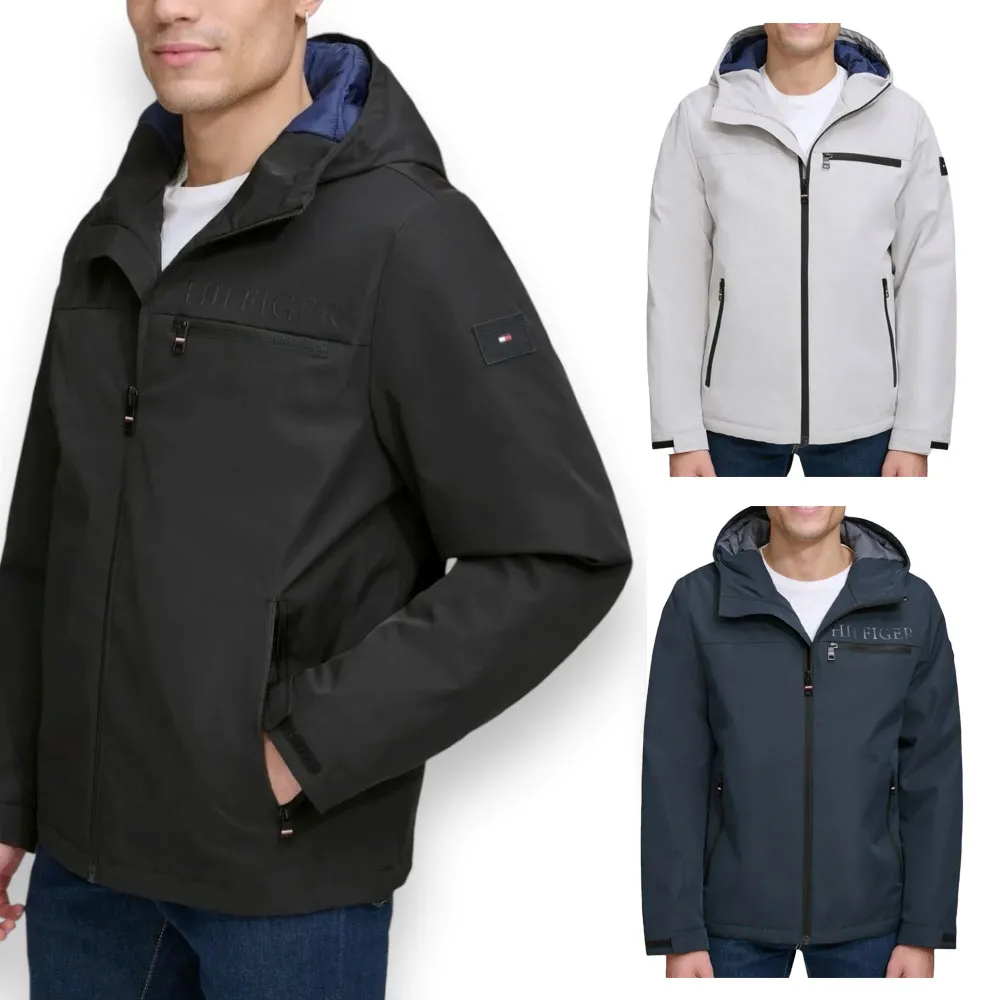 【TOMMY HILFIGER】經典男女款 防風/防潑水/衝鋒風衣外套/秋冬外套/厚款外套(多色任選)